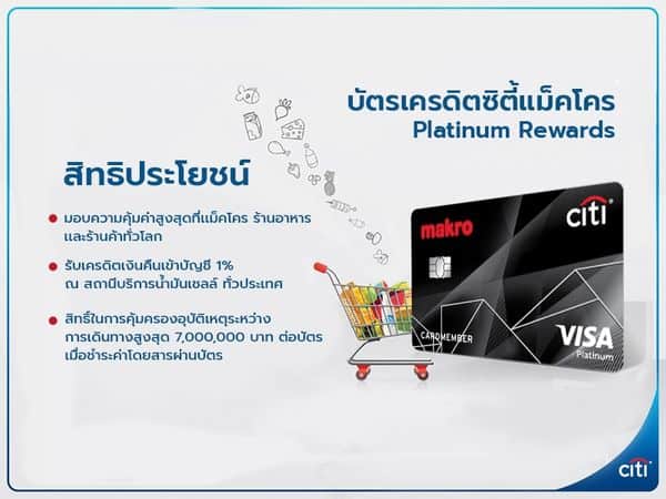 สมัครบัตรเครดิต Citi Makro